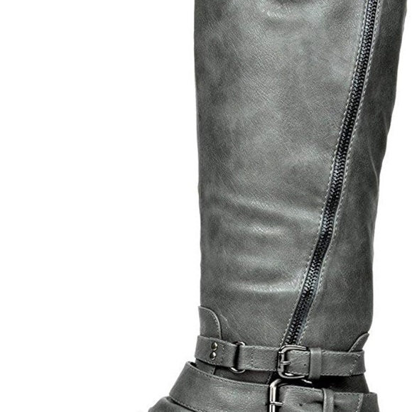 Women's Knee High Riding Boots Wide Calf - Picture 4 of 6